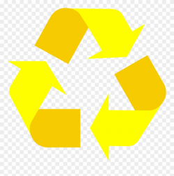 Yellow Universal Recycling Symbol / Logo / Sign - Universal ...