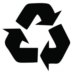Amazon.com: Dixies Decals Recycle Symbol Trashcan Garbage ...