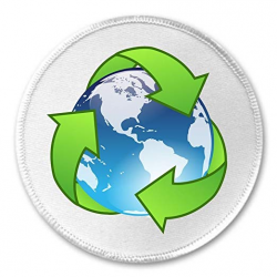 Amazon.com: Recycle Recycling Symbol Sign Around the Earth 3 ...