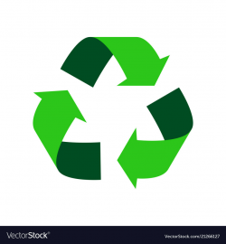 Green recycle logo