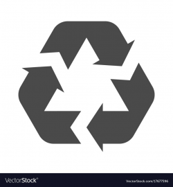 Recycle symbol isolated on a white background