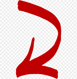 curved arrow drawn parallel to curved line - red arrow point ...
