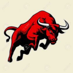 Stock Vector in 2019 | Bull tattoos, Red bull images, Bull ...