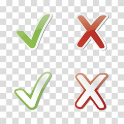 Wrong and right , Green Check mark Red Icon, Green hook and ...