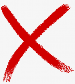 Green Check Red X Png Download - Bloody X Png - Free ...