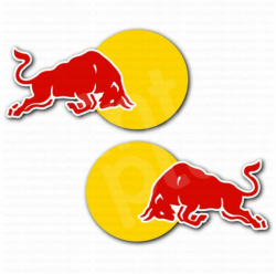 Red Bull Car Bumper Sticker Set | Racing stickers, Car ...