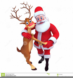 Santa Dancing Reindeer Clipart | Free Images at Clker.com - vector ...