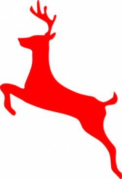 Red Reindeer Clip Art at Clker.com - vector clip art online, royalty ...