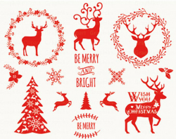 Rustic Reindeer Cliparts - Cliparts Zone