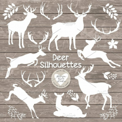 Vector Rustic deer clipart