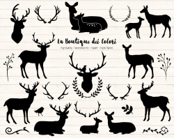 Rustic Reindeer Cliparts - Cliparts Zone