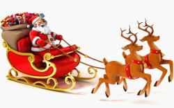 Santa sleigh reindeer clipart clipartfest 2 - WikiClipArt