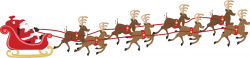 Santas Sleigh With A Reindeer Clipart & Free Clip Art Images #9394 ...