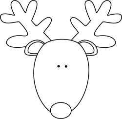 Reindeer clipart black and white free images 3 - ClipartAndScrap