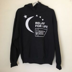 Black “Relay for Life” Hoodie (Gildan)