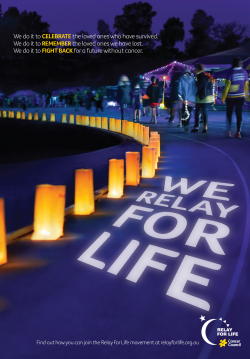 Cancer Council - Relay for Life: Gatecrasher Work