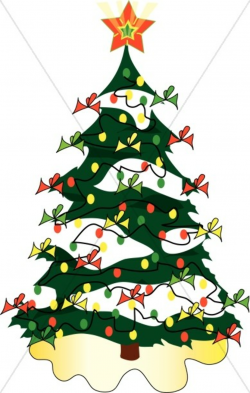 Cute Christmas Tree Clipart | Religious Christmas Clipart