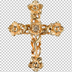 Christian Cross Gold Pectoral Cross Cross Necklace PNG ...