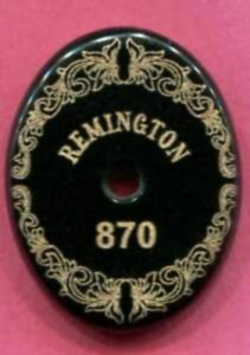 Details about Remington 870 Grip Cap Scroll and Logo engraving