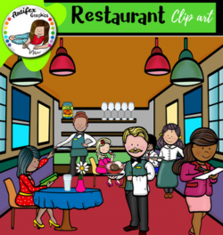 Restaurant Clip Art- Big set of 118 images!