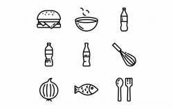 Food And Restaurant Food Line Icon Png - Clip Art Library