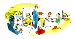 Antique Image: Vintage Restaurant Illustration Food Soup ...