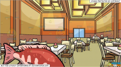 clipart #cartoon A Calm Red Snapper Fish and A Restaurant ...