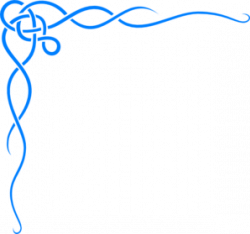 Blue Scroll Ribbon Border Clip Art | Crafts | Clip art, Ribbon art ...