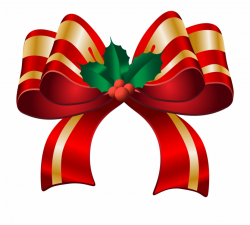 Christmas Red Bow Transparent Png Clip Art Image Free PNG Images ...