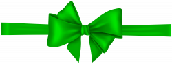 Bow with Ribbon Green Clip Art Image | Gallery Yopriceville - High ...