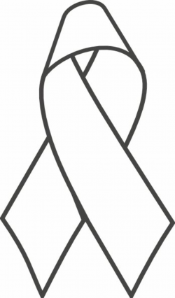 Cancer Ribbon Clipart Black And White | Free download best Cancer ...