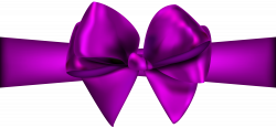 Purple Ribbon with Bow PNG Clip Art - Best WEB Clipart