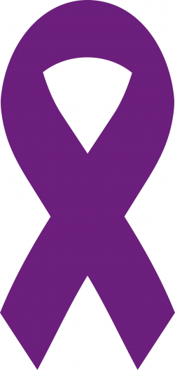 Purple Awareness Ribbon Clip Art N6 free image