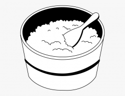 Fried Rice Clipart Black And White - Rice Clipart Black And ...