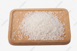 Wooden Plate Filled With Rice, Wooden Plate, Rice, Grain PNG ...