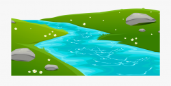 Clip Art Flowing Png Royalty - Transparent Background River ...