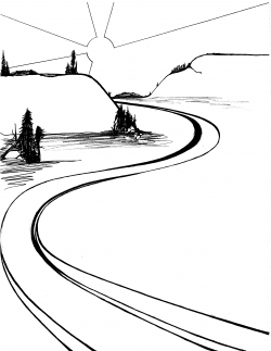 8+ River Clipart Black And White | ClipartLook