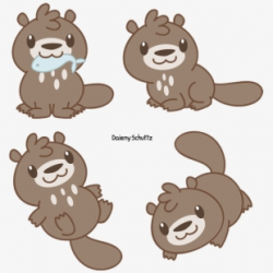 Otter Clipart Cute Anime - Giant River Otter Cartoon ...
