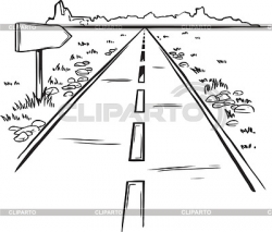 Road clipart black and white 4 » Clipart Station