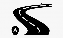 Road Clipart Pathway - Road Clip Art Black And White ...