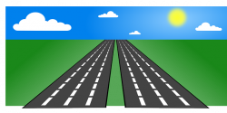 Grass Cartoon clipart - Road, Drawing, Sky, transparent clip art