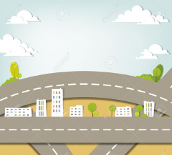 Road landscape clipart - Clip Art Library