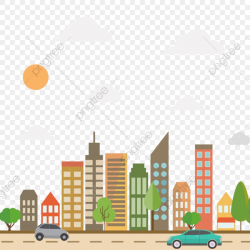 Flat City Road Vector Png, City, Road, Vector Design PNG ...