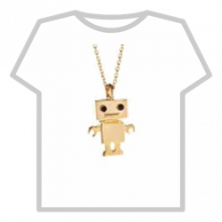 Transparent background!) Cute Robot Necklace - Roblox