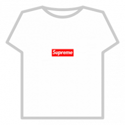 Supreme small logo transparent - Roblox