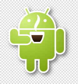 Android holding coffee cup art, Android Robot Coffee ...