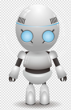 Grey robot illustration, Robot Euclidean High tech, tech ...