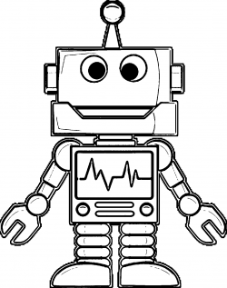 Free Coloring Pages Robot, Download Free Clip Art, Free Clip ...