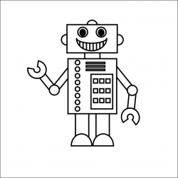 Free Printable Robot Coloring Pages