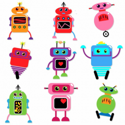 Robots Clipart and Vectors TulipWorks robot printables